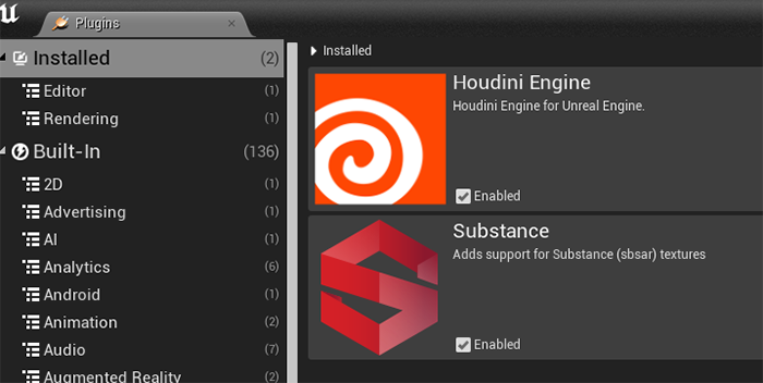 Houdini Digital Assetをunrealengineで使用する Born Digital サポート