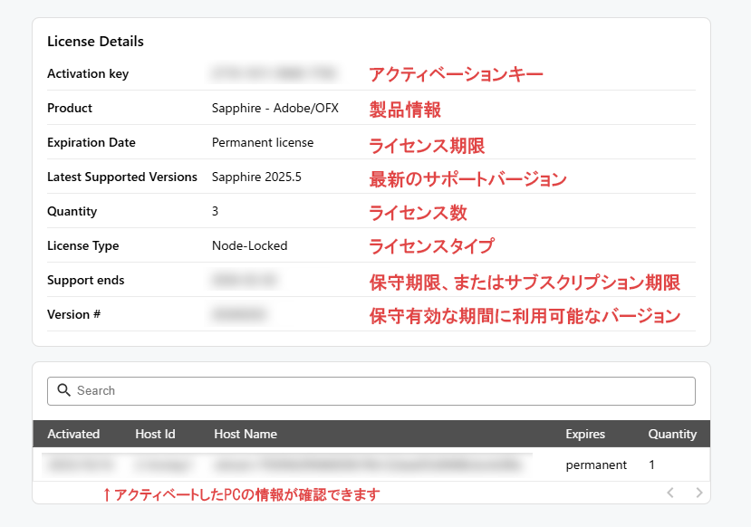 BorisFX-ライセンス情報の確認 – Born Digital サポート
